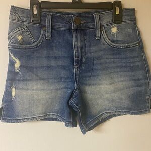 Rock & Republic Distressed Blue Jean Shorts